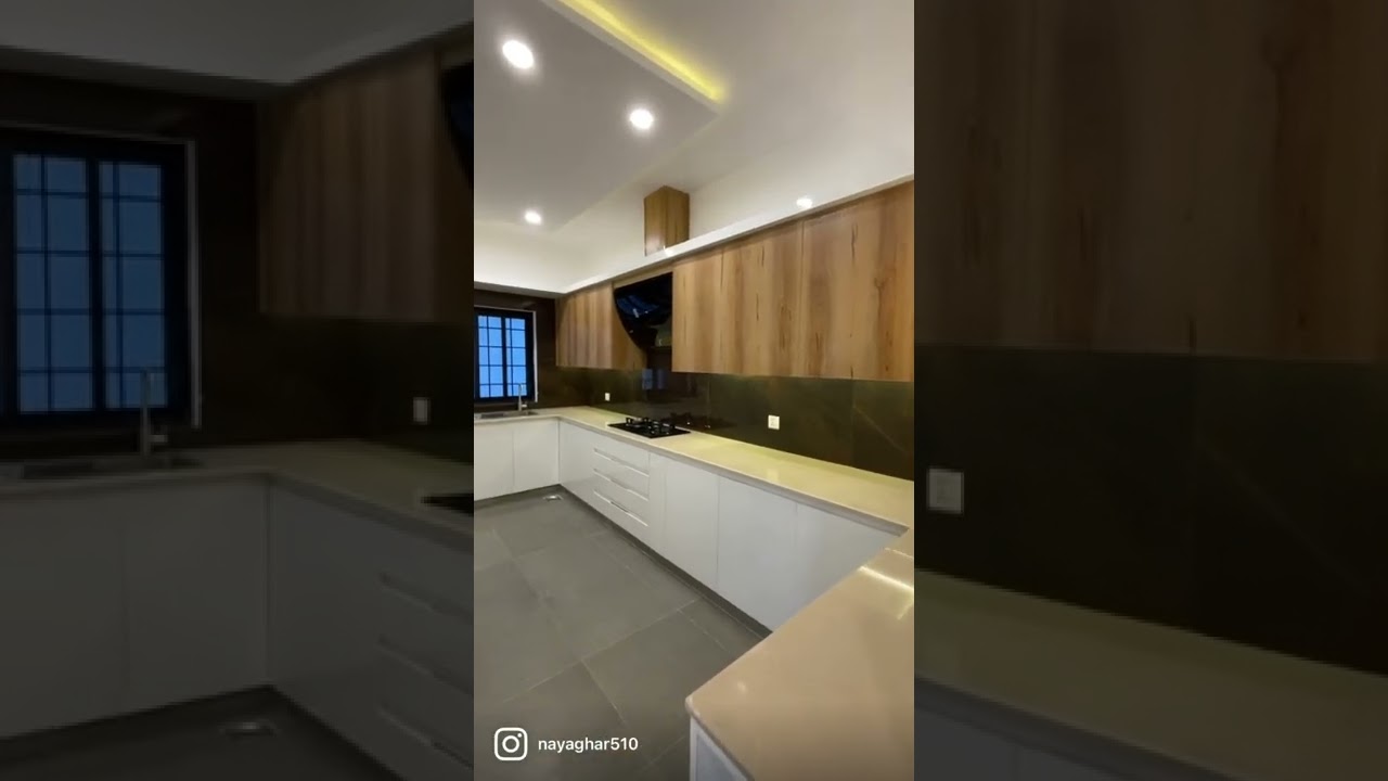 Modern kitchen design 8&rsquo;x10&rsquo; [feet],modular kitchen cabinets & kitchen tiles flooring design #shorts