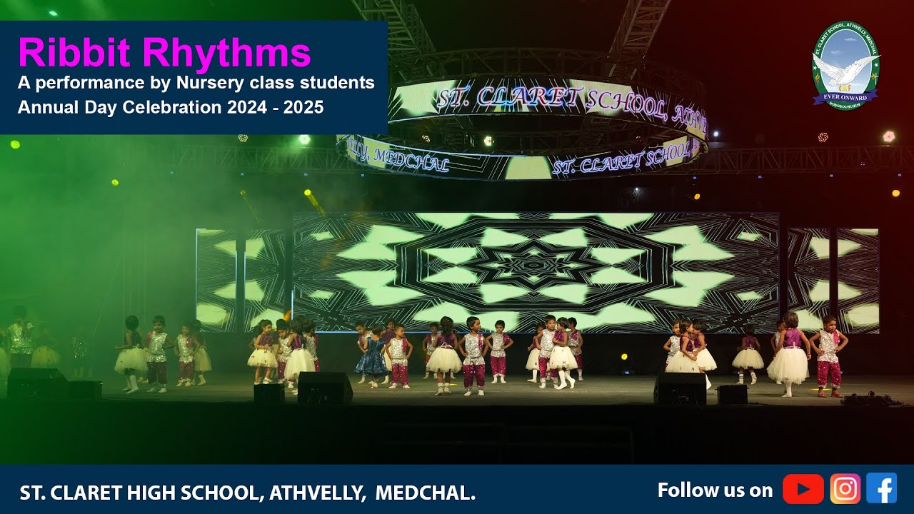 Ribbit Rhythms || Nursery || Annual Day Celebration 2024 - 25 || St. Claret High School