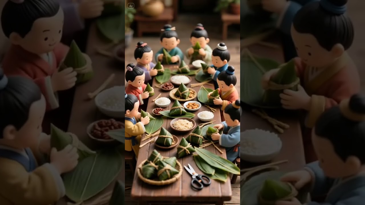 Tiny Chefs Make Sticky Rice Dumplings — But What’s the Secret Filling?! 🍚✨ 