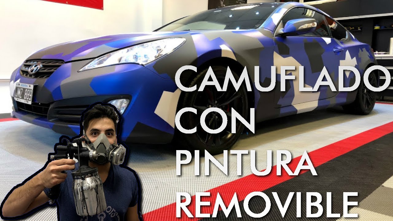 COMO PINTAR UN AUTO CON VINILO LIQUIDO [STRETCH] ► DISEÑO CAMUFLADO 😱