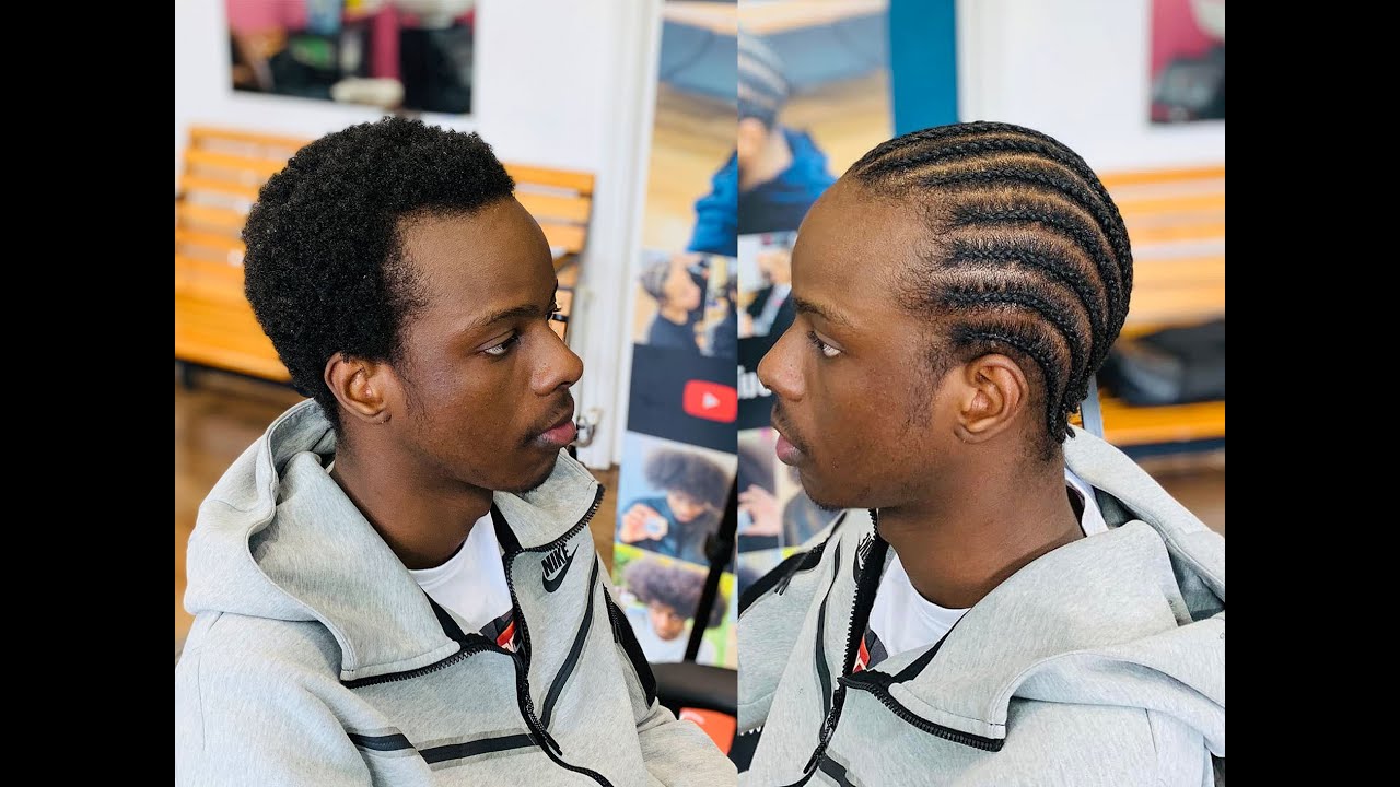 HOW TO ALL BACK CORNROWS ON 2 INCH HAIR