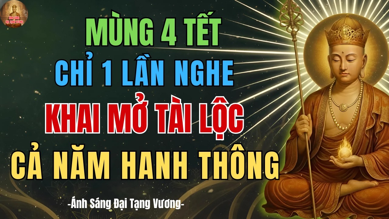 Địa Tạng Vương Dạy: Mùng 4 Tết Khai Lộc – Nghe Ngay ĐỂ TÀI LỘC Ồ ẠT VÀO NHÀ