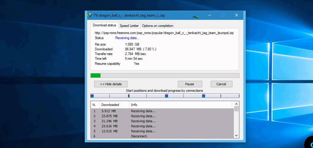 Smart LTE Download Transfer Rate