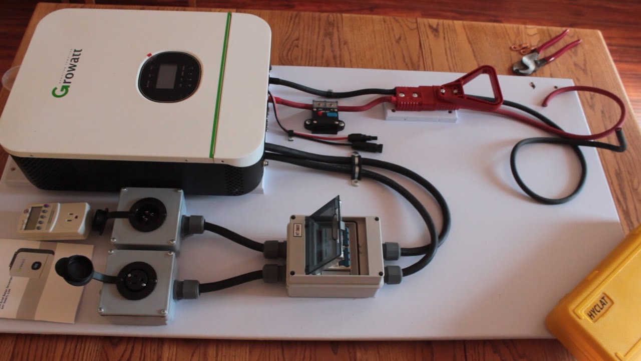 Building an Off Grid Growatt Integrated Solar Power System - Part 2 of 3 videos
