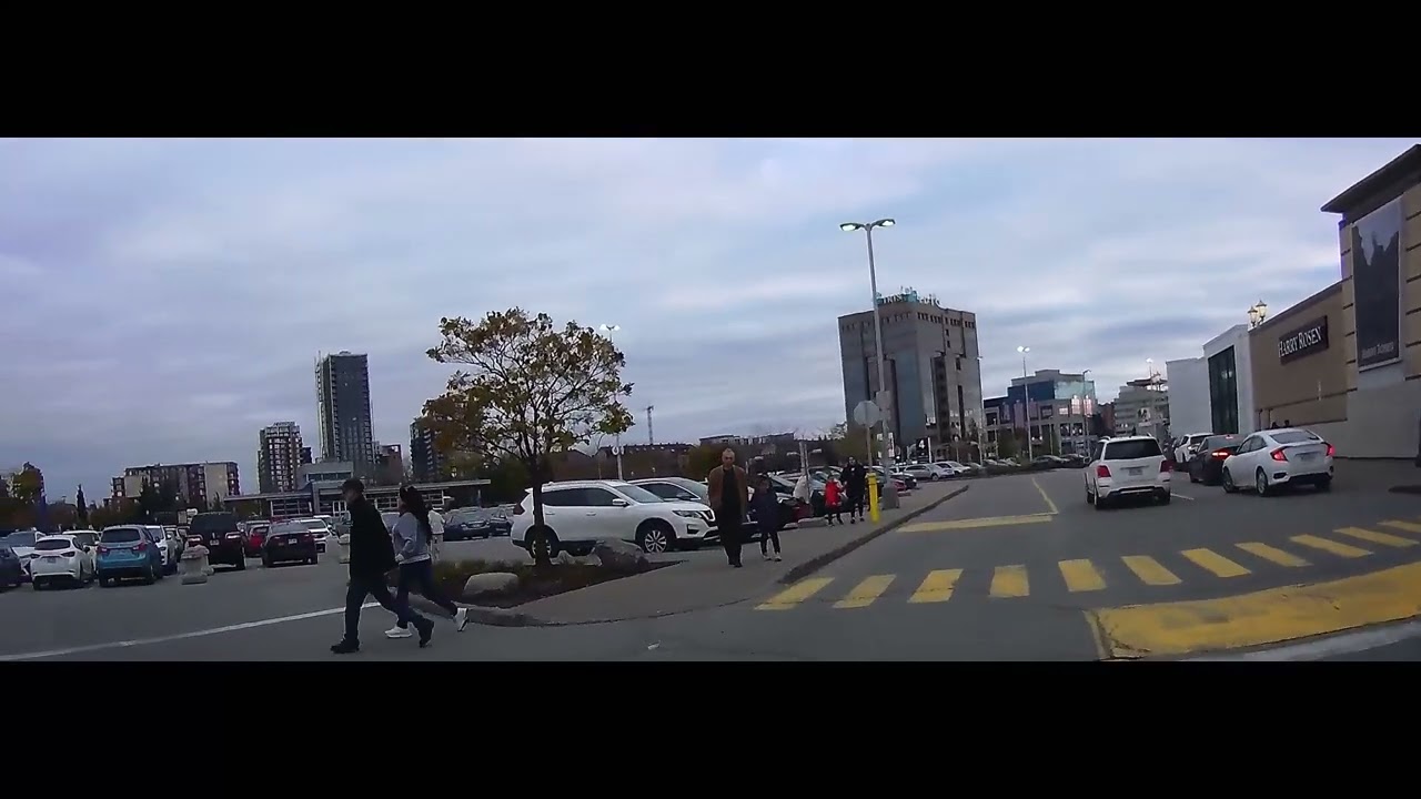 Driving in Laval's city center