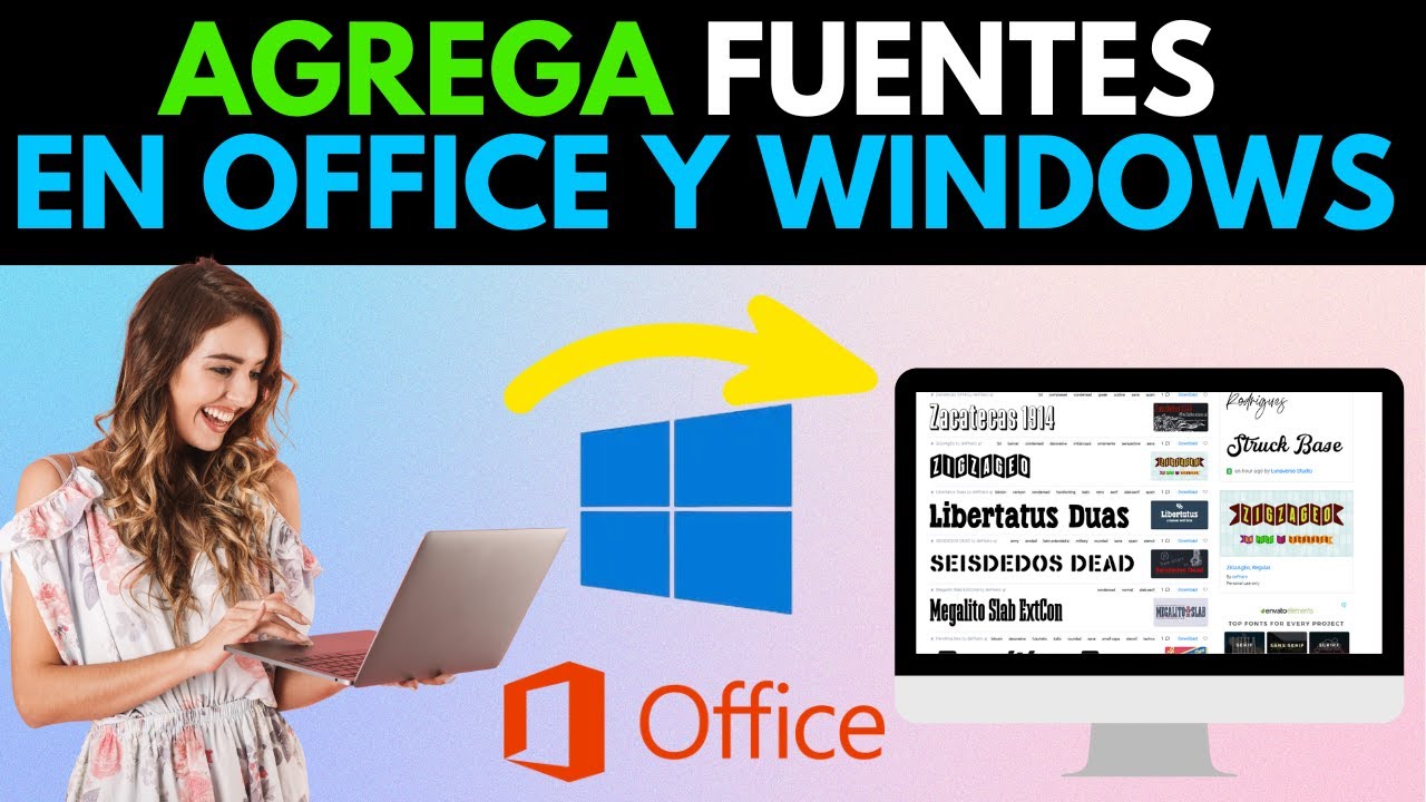 🔠 C&oacute;mo Agregar Fuentes a Word y Office en 2 Minutos 🕒 | &iexcl;F&aacute;cil, R&aacute;pido y Sin Programas! 💻✨
