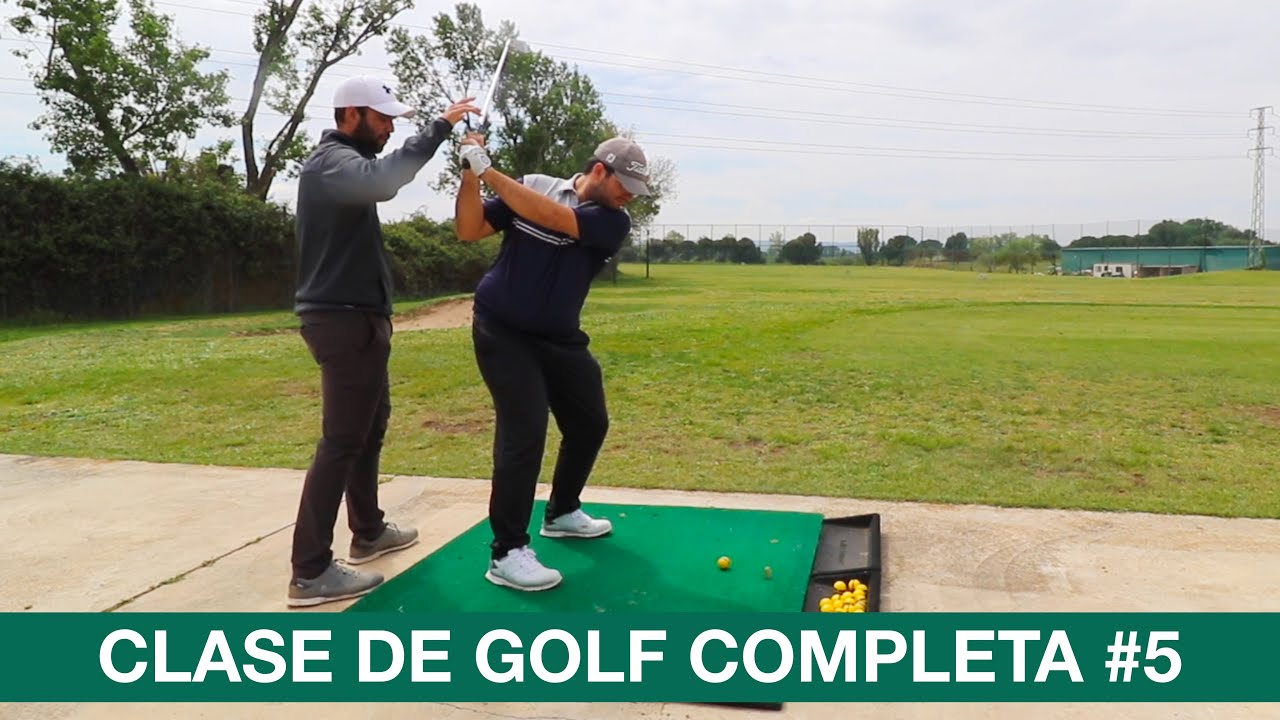 CLASE de GOLF COMPLETA #5: los HIERROS | Entrenador JORGE GONZÁLEZ con alumno HANDICAP 4