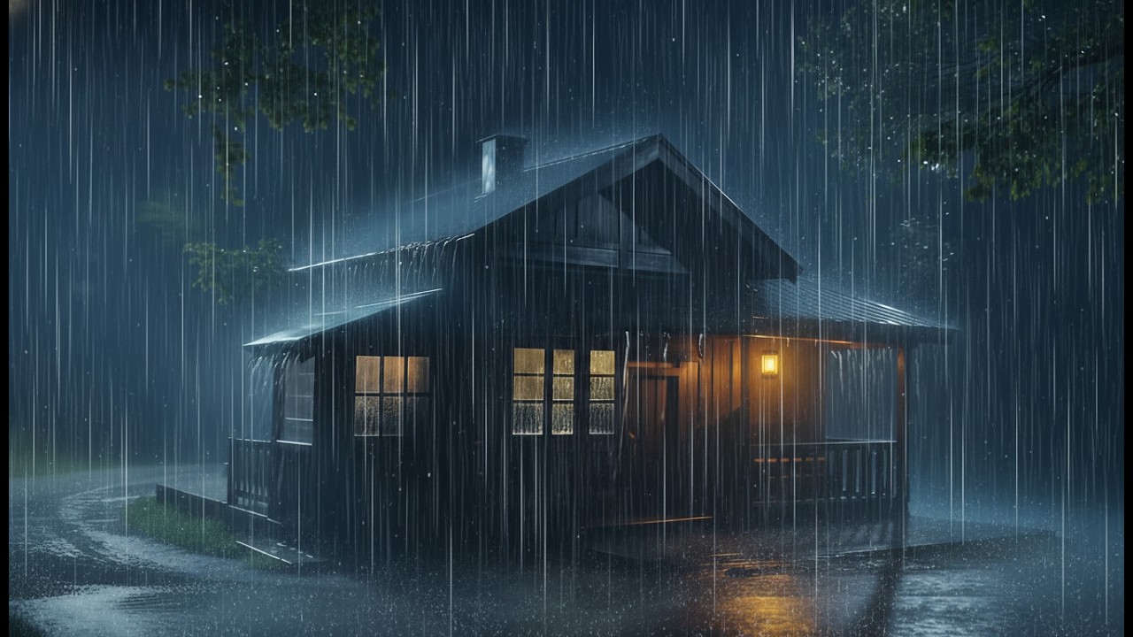 Peaceful Night Rain 🌧️ Calm Sleep Ambience