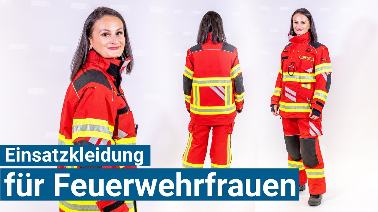 Die erste Einsatzkleidung speziell für Feuerwehrfrauen