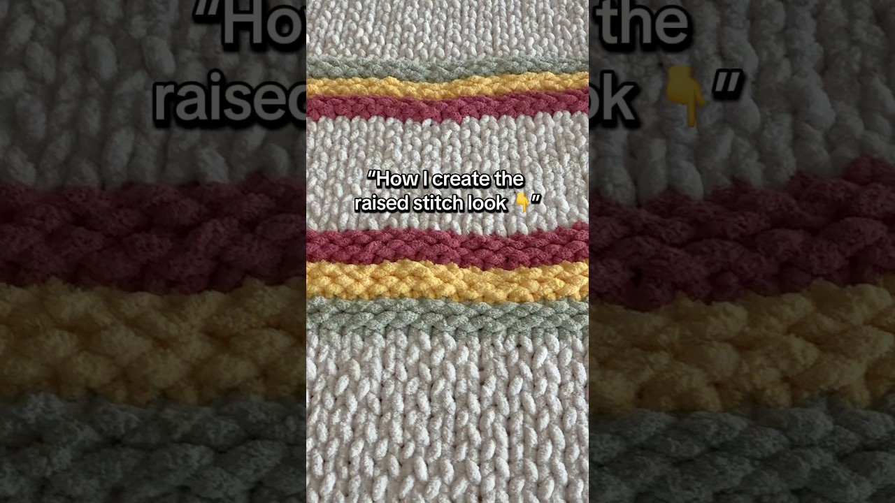 Want that beautiful raised stitch look in your chunky knit blanket? #blankettips #chunkyknitblanket