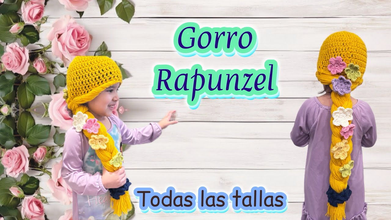 Gorro Rapunzel , se teje muy fácil