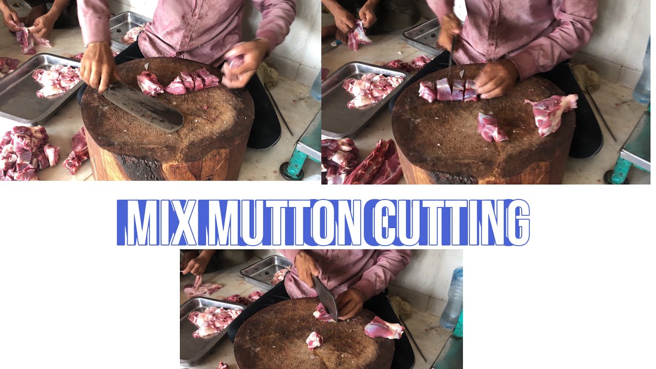 Best Mutton Cutting. Bakray ka Gosht bnanae ka tarika. How to Cut Mutton.