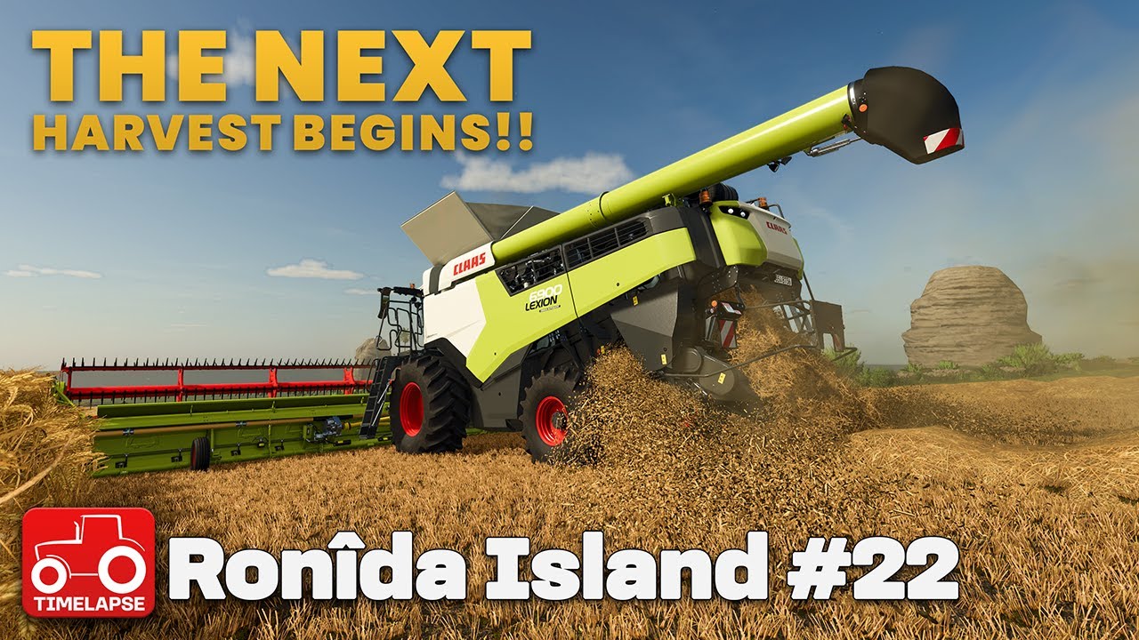 НАЧИНАЕМ УРОЖАЙ ГОДА!! Остров Ронида FS25 Таймлапс Farming Simulator 25 Эпизод 22