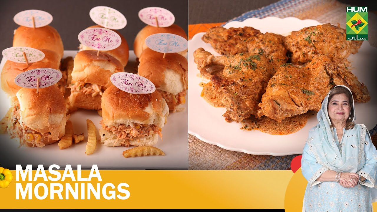 Malai Butter Chicken Tikka & Chicken Salad Sliders | Masala Mornings | Shireen Anwar | 9 Nov 23