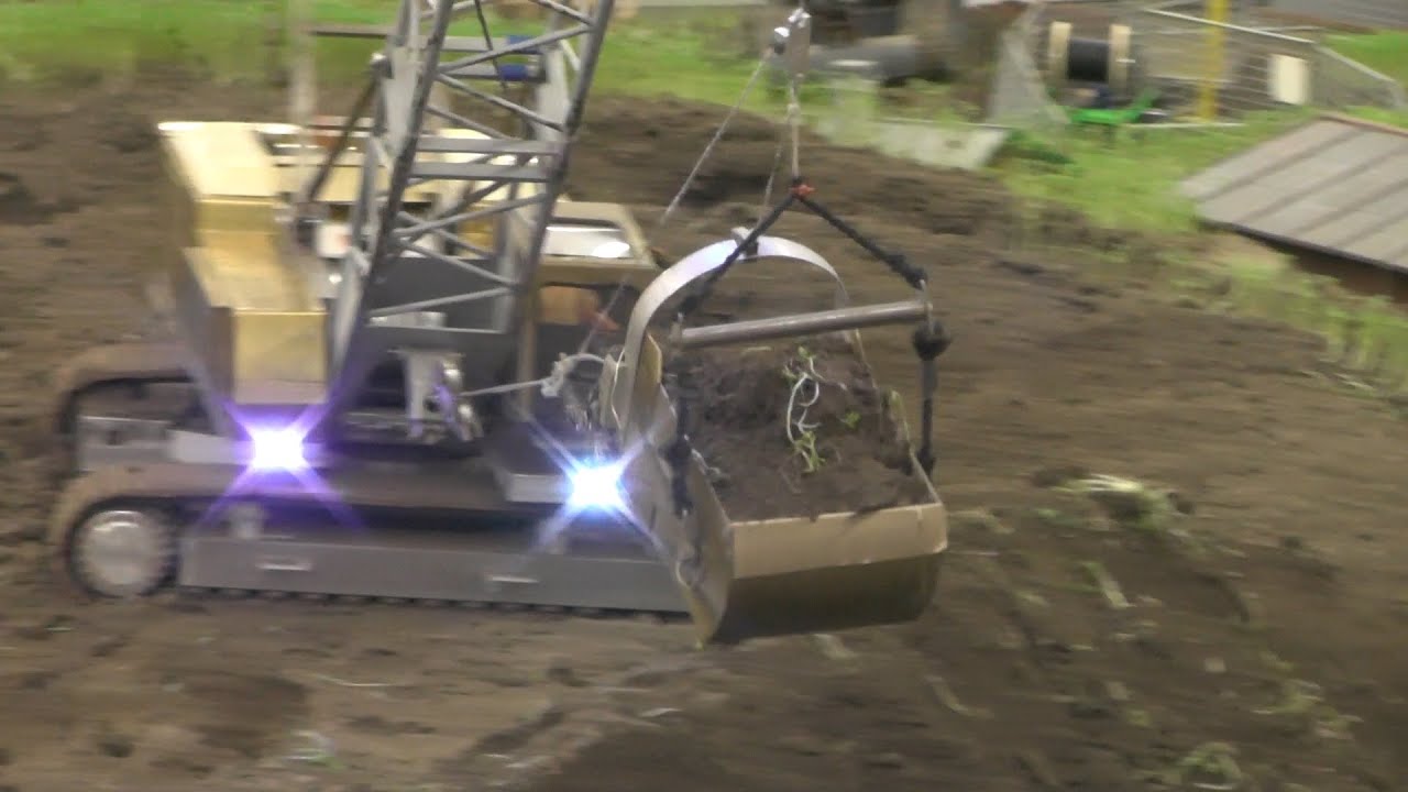RC Liebherr Seilbagger 843 Schleppschaufel / RC Dragline Excavtor | Intermodellbau 2015