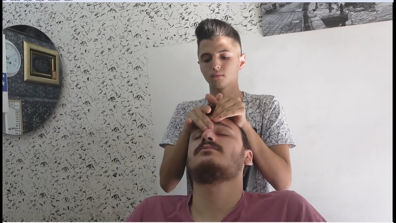 ASMR Young Turkish Barber Face, Head and Body Massage