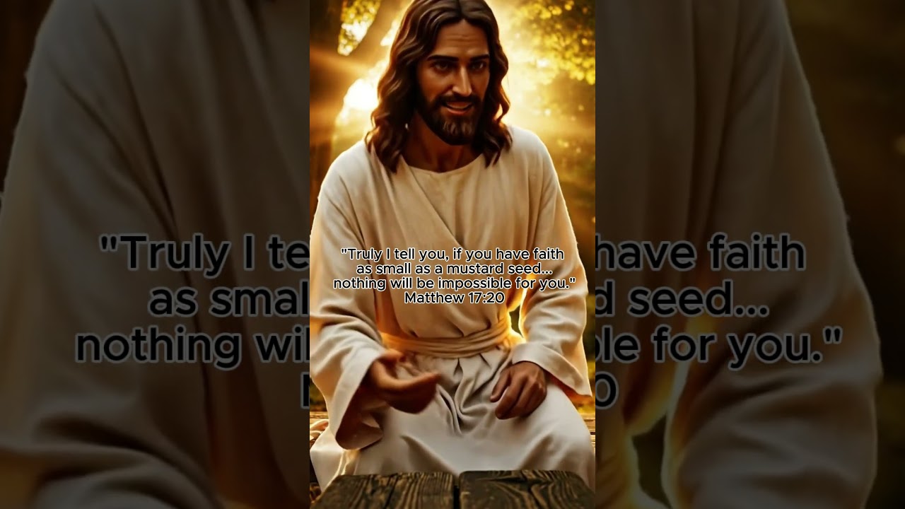 It doesn't take a mountain of faith to move a mountain of trouble; it just takes a seed.