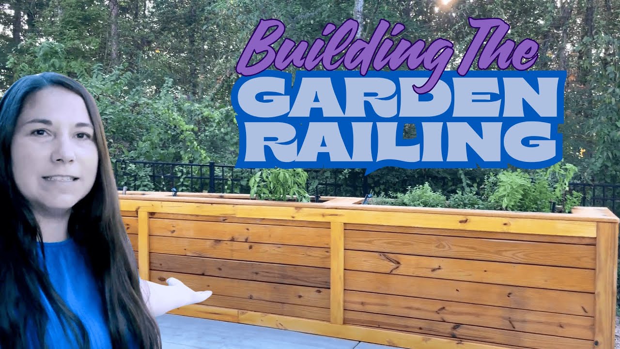 How We Built Our Garden Railing - Complete DIY Backyard Makeover