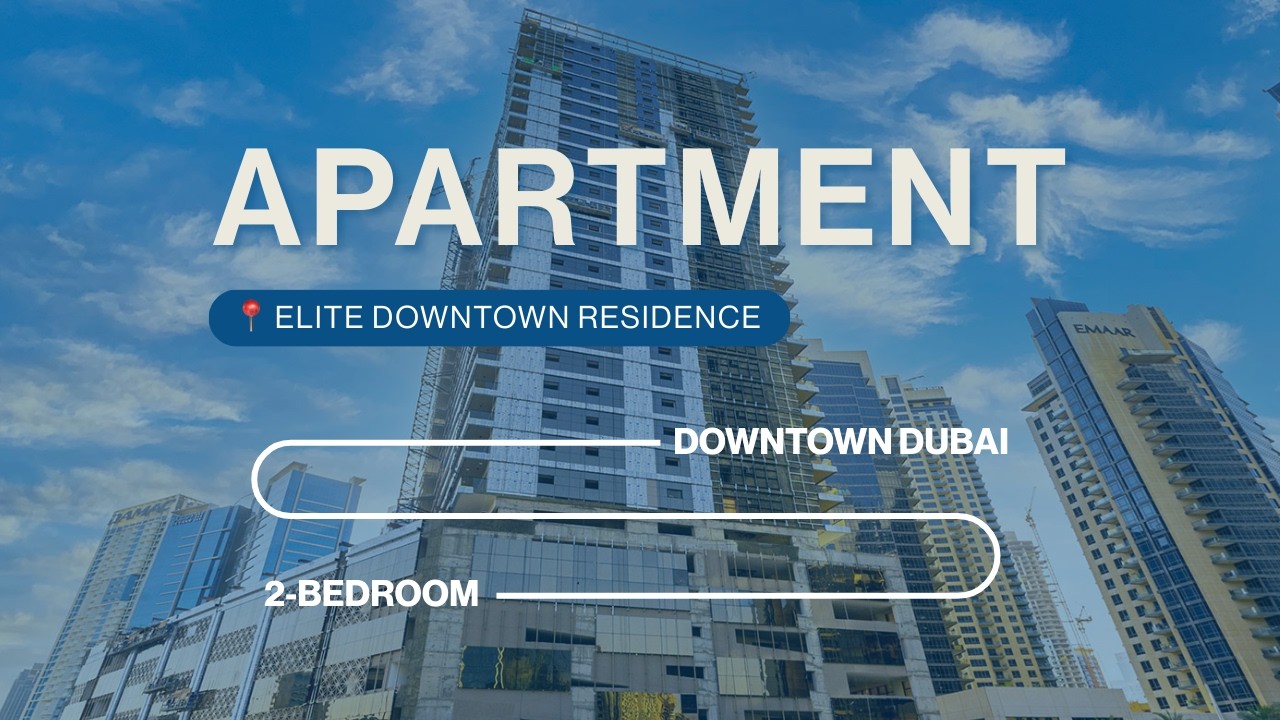 Двухкомнатная квартира в элитном жилом комплексе Elite Downtown Residence, в центре Дубая.