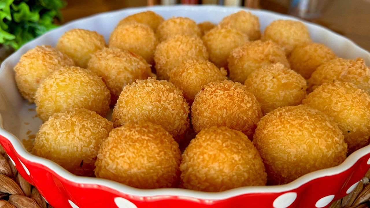 ÇITIIIRR ÇITIIR PATATES TOPLARI KAŞARLI ❗️Dünyanın En Çıtır Patates Kızartması 🍟Çiçekintarifleri