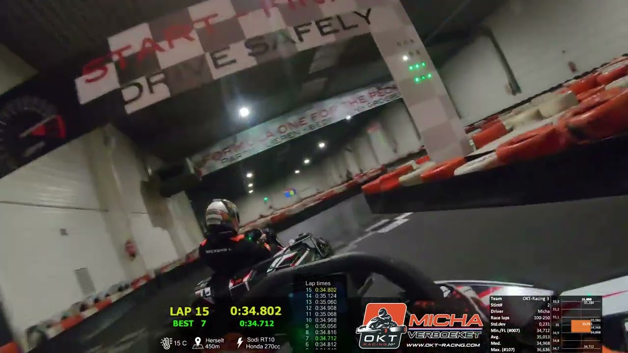 500 Laps Endurance @ Extreme Kart Herselt 2023/10/07 Stint 2 19:00 Micha