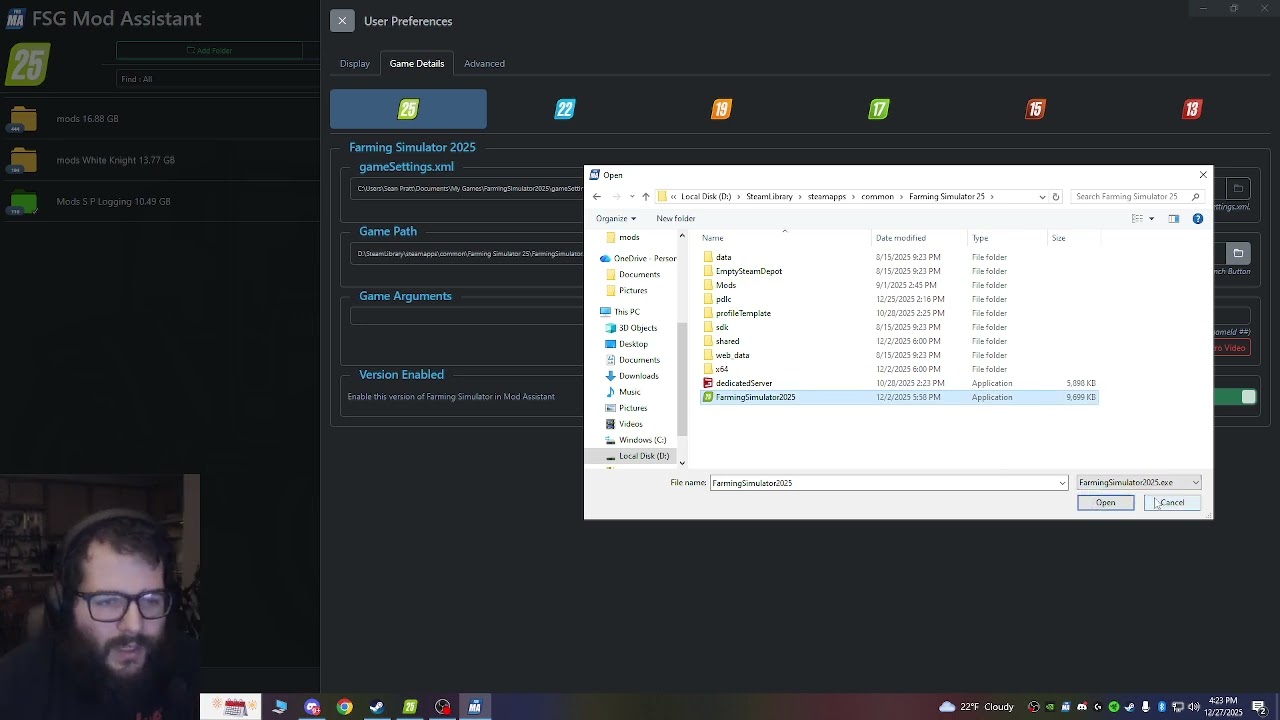FSG Mod Assistant Setup To Join My FS25 Mining / Logging Server