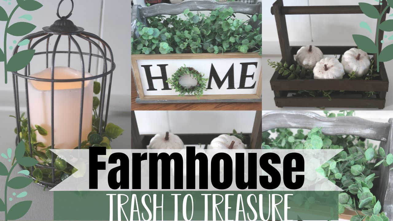 3 FARMHOUSE TRASH TO TREASURE | THRIFT STORE MAKEOVERS | GARAGE SALE FINDS