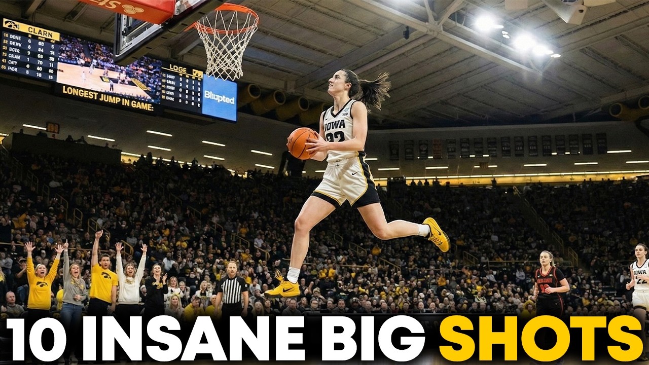 Caitlin Clark's 10 Big Shots - Including the Impossible One