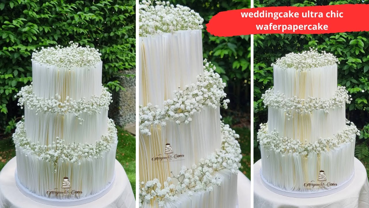 weddingcake chic, classe et raffiné/tuto réalisation