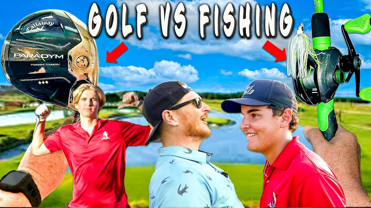 The FIRST EVER Golf and Fishing SCRAMBLE!