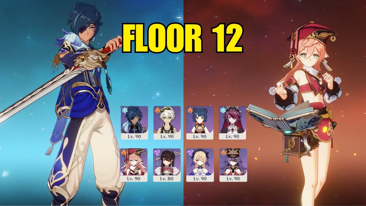 NEW Spiral Abyss 5.3 | 4 Stars Only | Kaeya Melt & Yanfei Overload | Genshin Impact