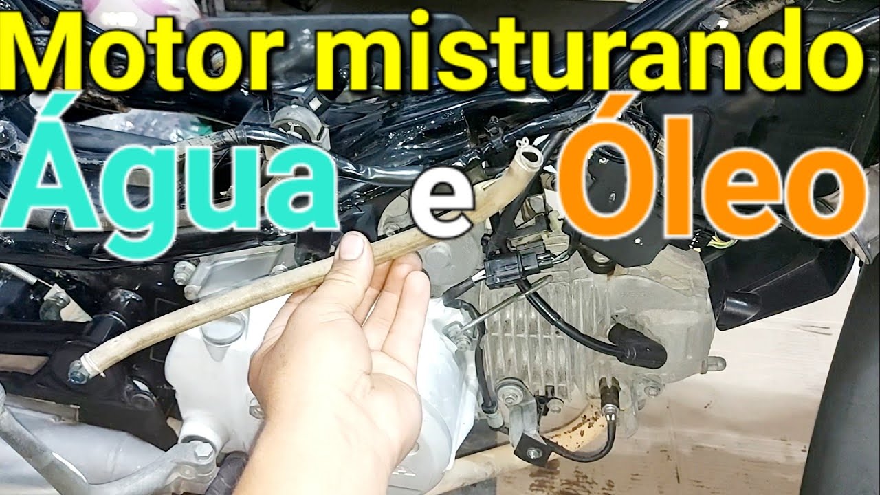Moto com motor misturando água óleo VEJA O QUE EU FIZ! mostrei na prática