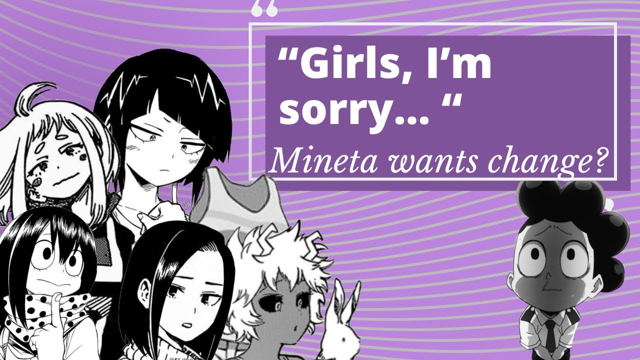 “𝗴𝗶𝗿𝗹𝘀, 𝗶’𝗺 𝘀𝗼𝗿𝗿𝘆”… || Mineta wants change? || late pride special || bnha text story