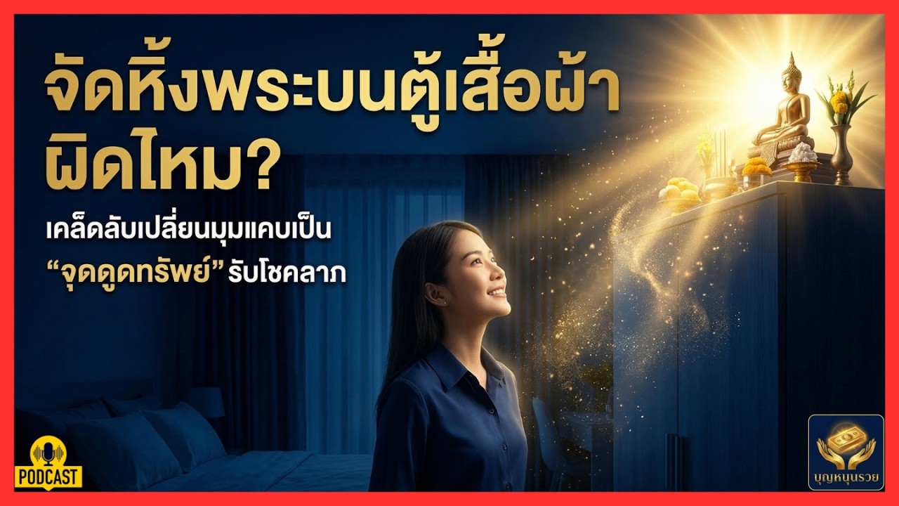 จัดหิ้งพระบนตู้เสื้อผ้า ผิดไหม? เคล็ดลับเปลี่ยนมุมแคบเป็น 