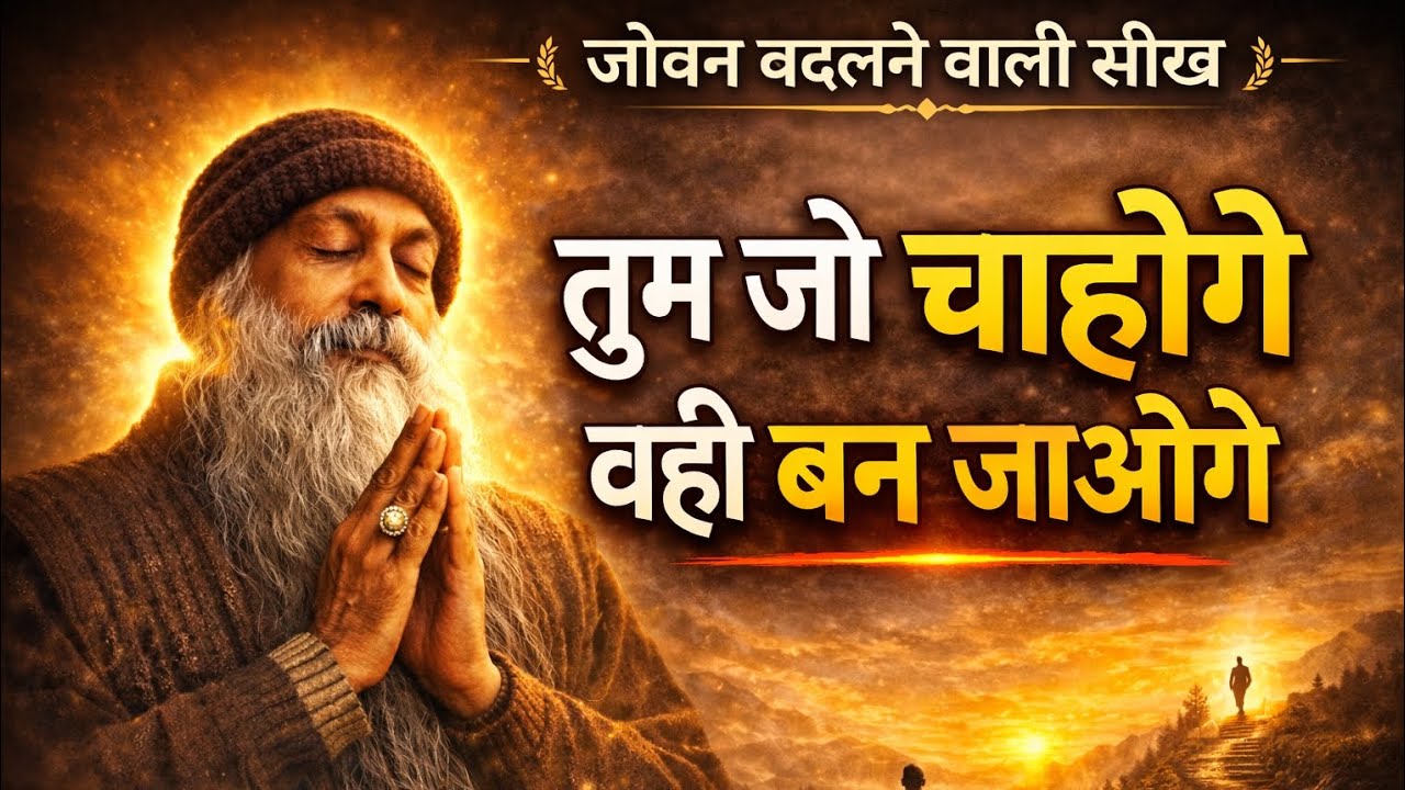 OSHO: तुम जो चाहोगे 🔥 वही बन जाओगे /Tum Jo Chahoge Vahi Ban Jaoge