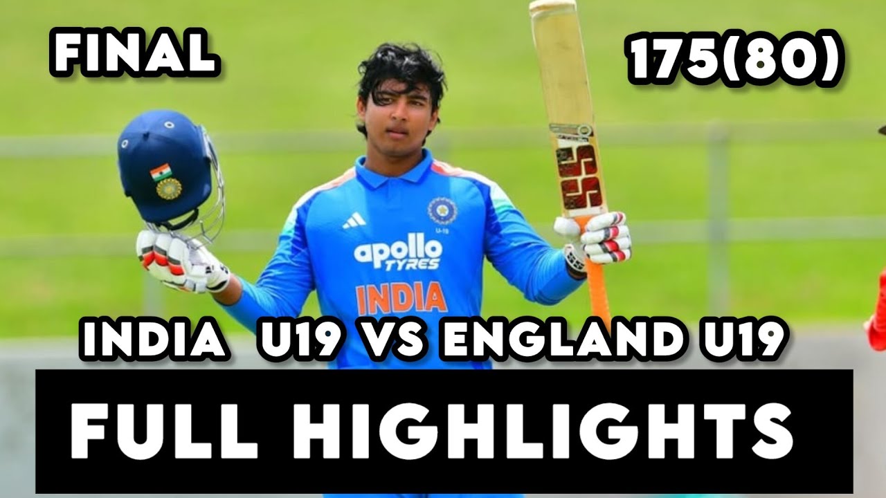India U19 vs England U19 4th Odi Full Match Highlights 2025 | suryavanshi batting 143 of 78 balls