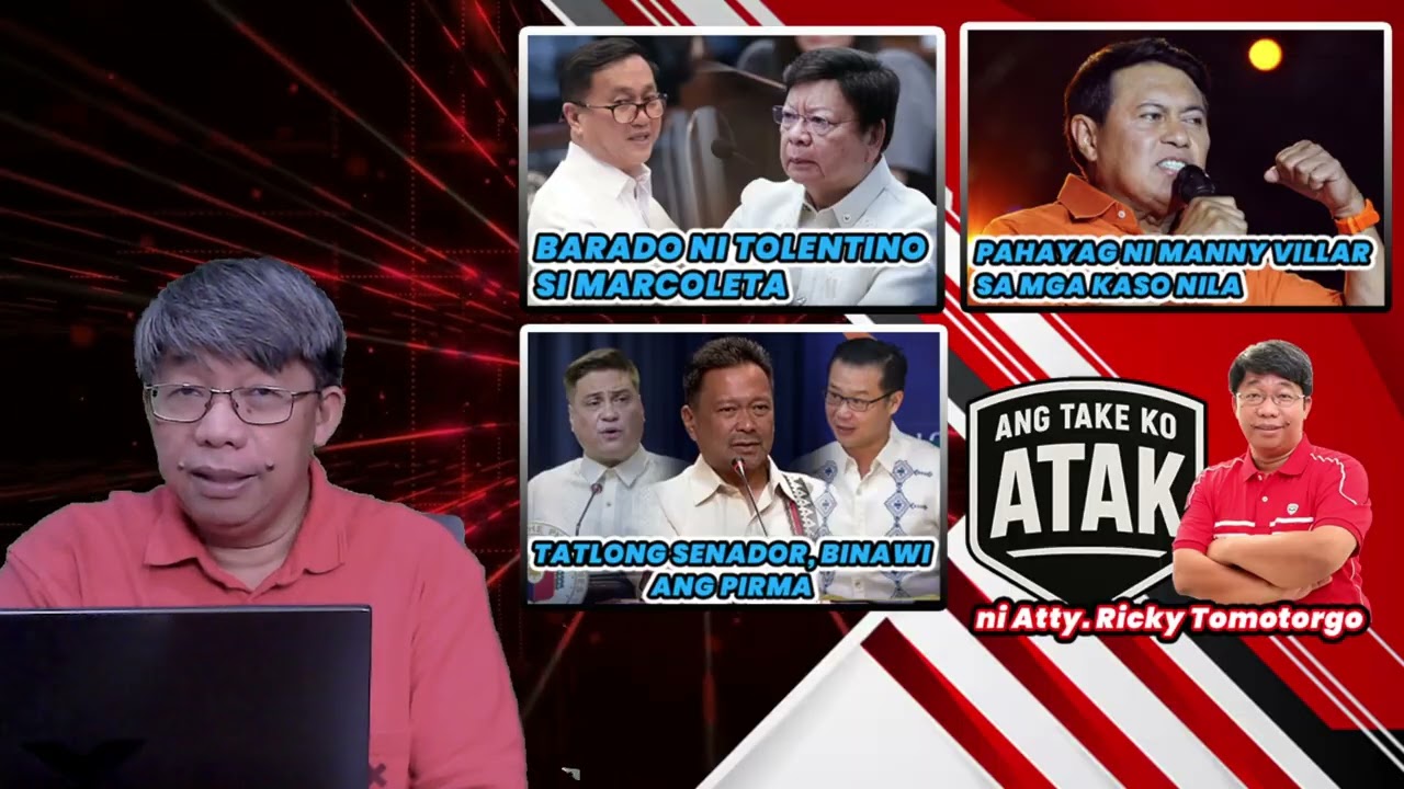 TOLENTINO BINARA SI MARCOLETA | VILLAR NAGSALITA SA MGA KASO | 3 SENADOR BINAWI ANG PIRMA
