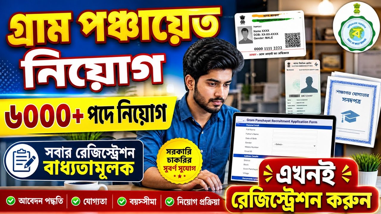 Gram Panchayat Recruitment 2026 | WB Gram Panchayat Recruitment Registration Process 2026 |wbprms.in