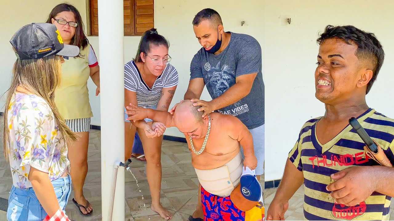 ANÃO TROLA PILILIU COM POMADA QUE CAI CABELO