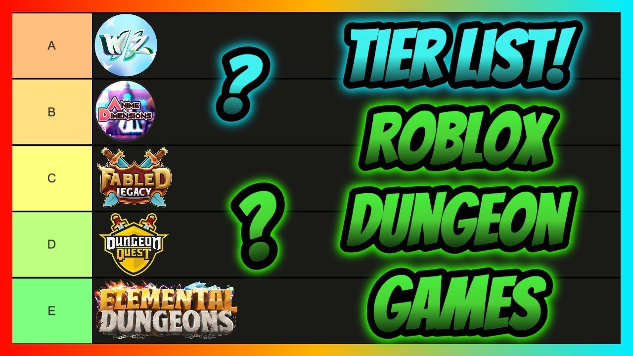 Roblox Dungeon Game Tier List