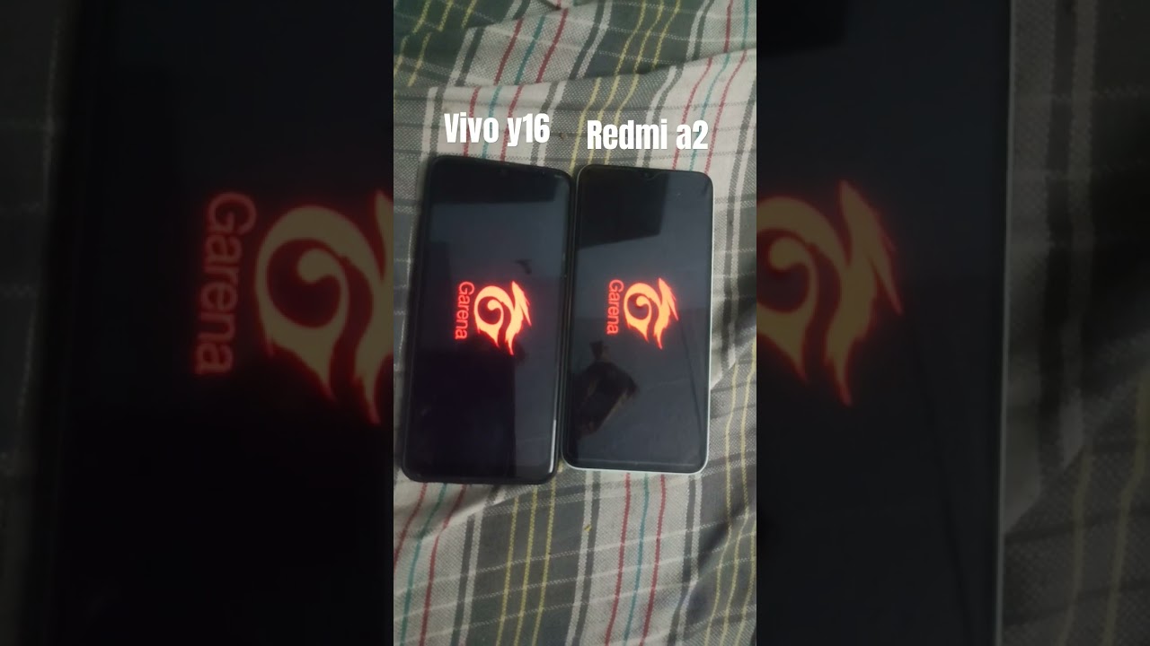 Redmi a2 vs vivo y16 || processor check by free fire ||