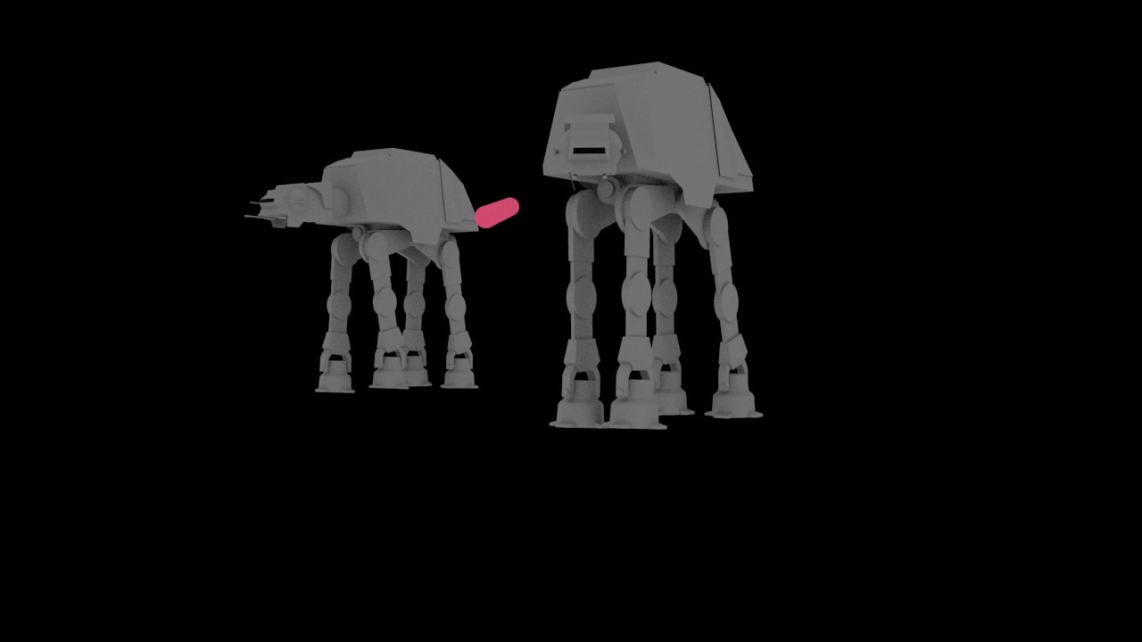 Pepper's Ghost AT-AT
