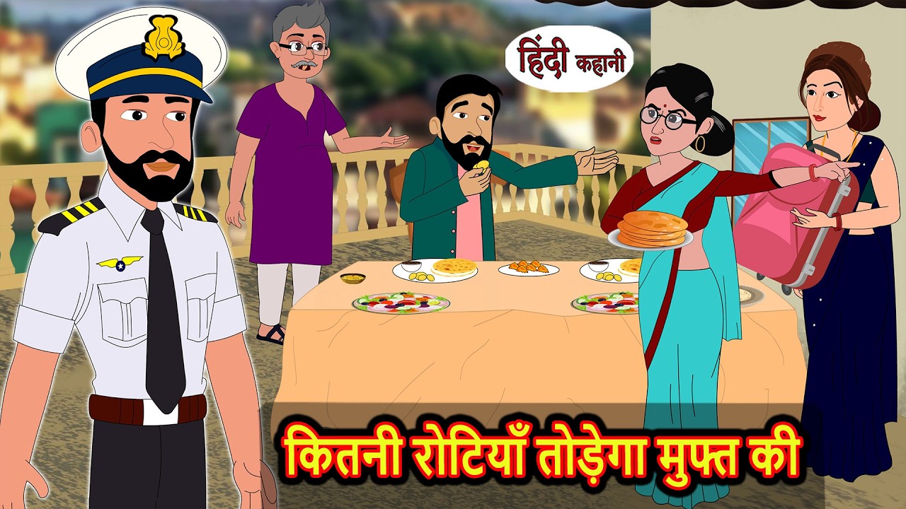 कितनी रोटियाँ तोड़ेगा मुफ्त की | Bedtime Stories | Moral Story | Fairy Tales | New Stories in Hindi