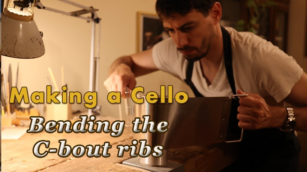Making a CELLO | Bending the RIBS (C-bouts) - 2025 Giuseppe Guarneri Filius Andreae model