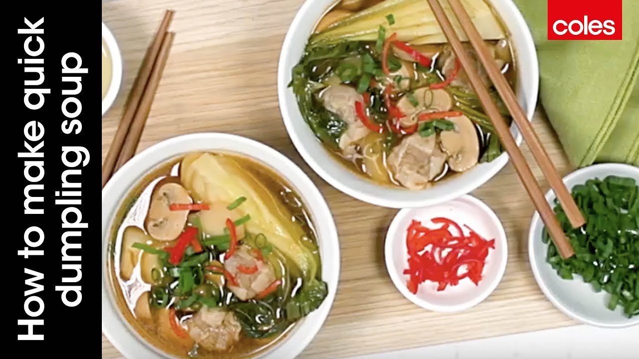 This is how to make quick dumpling soup