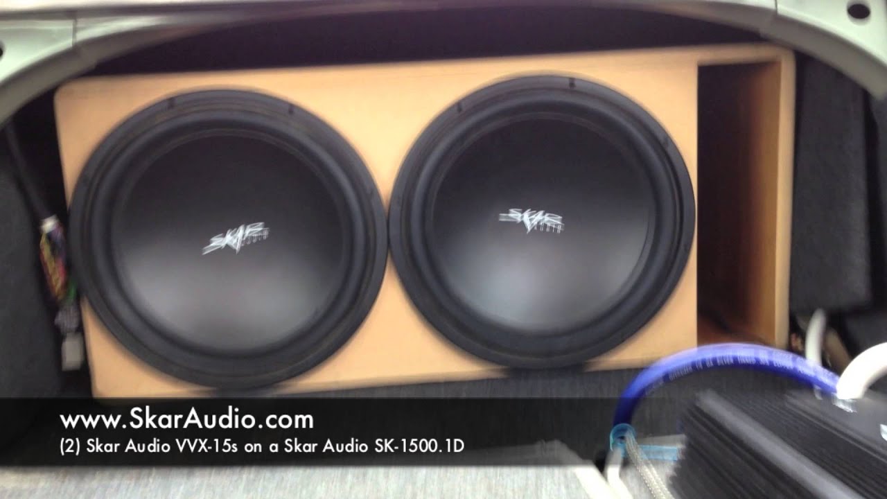 Skar Audio SK-1500.1D on (2) Skar Audio VVX-15 Subwoofers - LOUD - !!!!