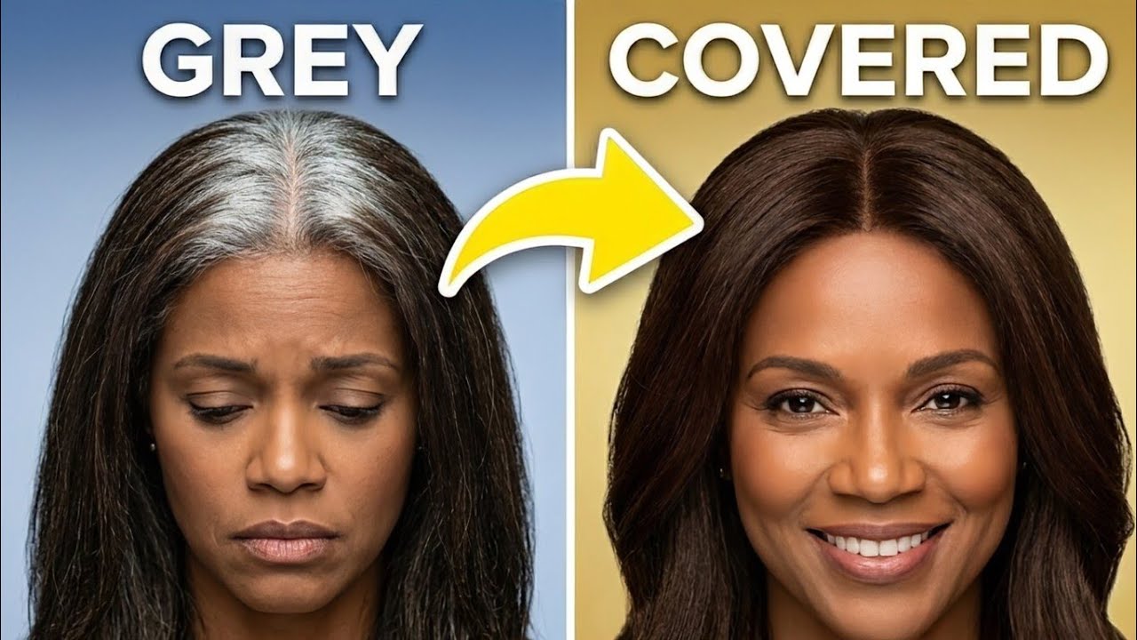 Root Touch-Up at Home Like a Pro (No Hot Roots!)# #SalonAtHome #GrayCoverage #HairHack #BeautyTips