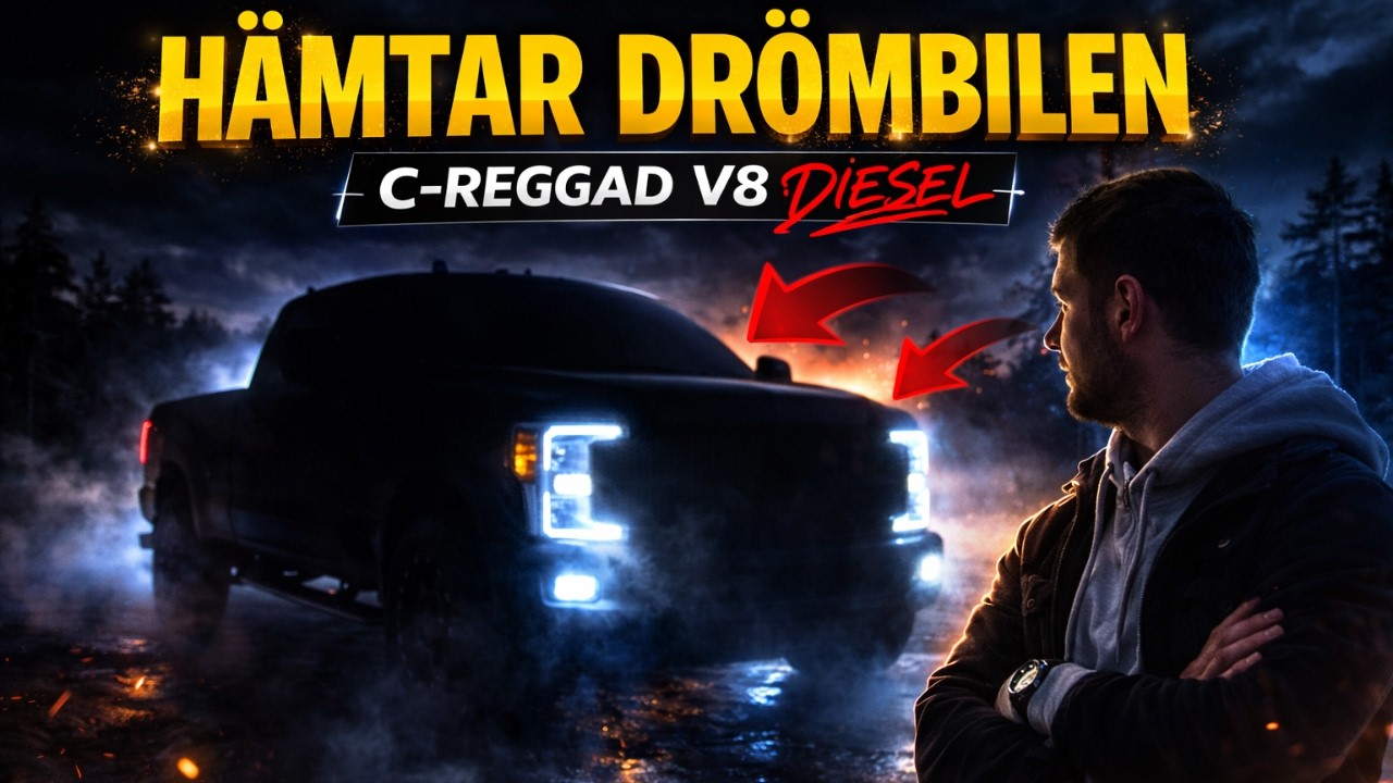 Flyger f&ouml;r att h&auml;mta dr&ouml;mbilen&hellip; C-reggad V8 diesel 😳