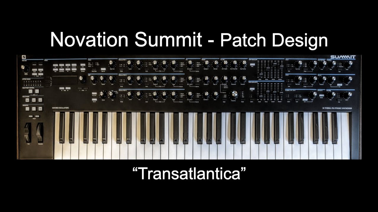 Novation Summit Sound Design 1: Dark, Crackly, & Ominous