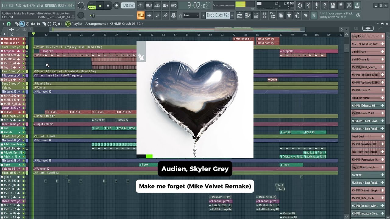 I Re-made "Make Me Forget" by Audien, Skyler grey